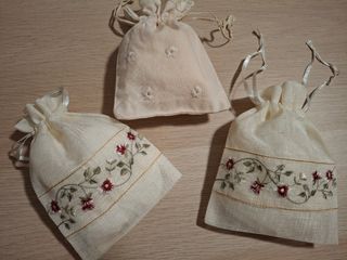 BOLSA BORDADA arras, anillos ...