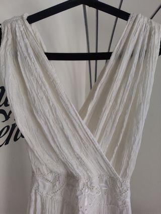 Vestido blanco largo boho