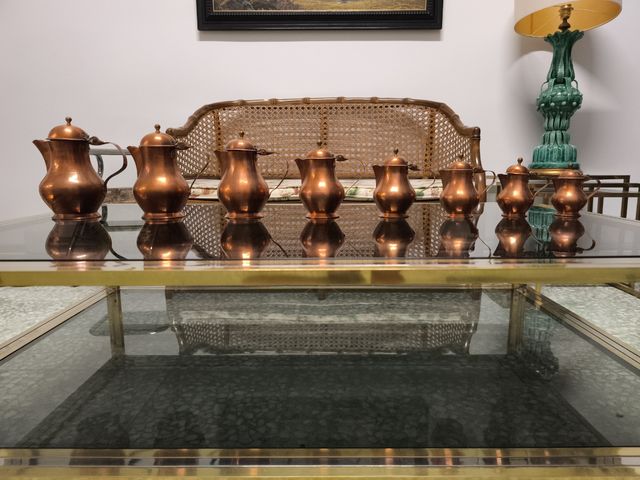 8 Jarras cobre Antiguas