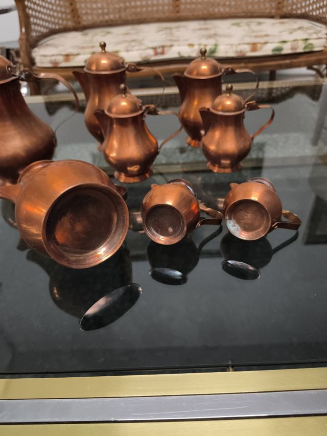 8 Jarras cobre Antiguas