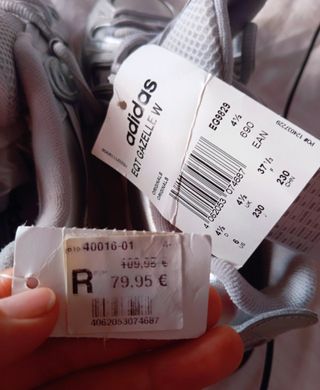 Zapatillas Adidas Plateadas