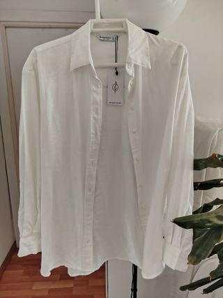 Camisa blanca Stradivarius - M