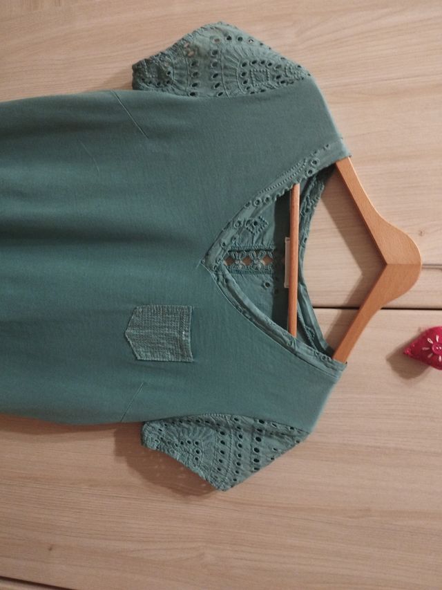 Camiseta verde agua - Talla M