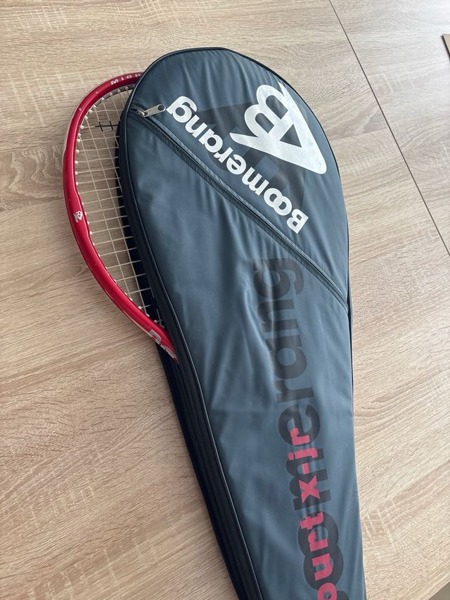 Raqueta boomerang + funda + grip nuevo
