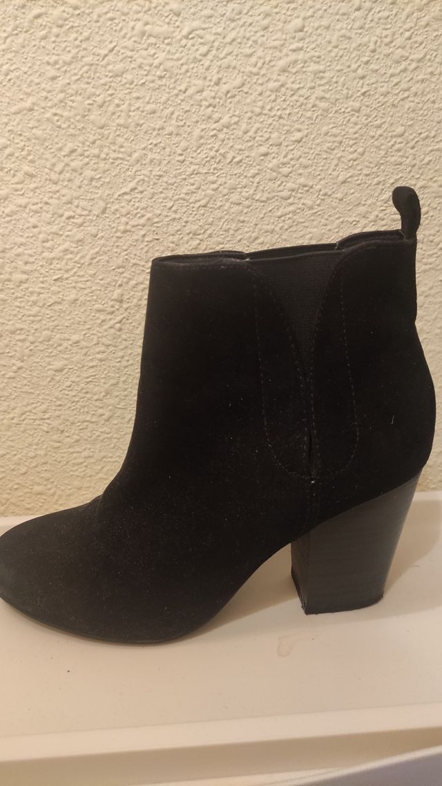 Botines negros mujer tacón-talla 36