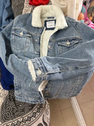 Chaqueta vaquera Lefties niño 11-12 de borreguito.