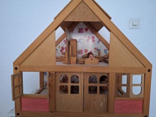 Casa muñecas de madera 
