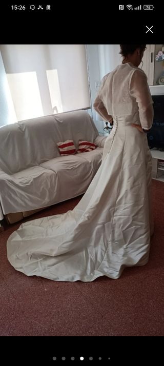 Vestido novia San Patrick blanco