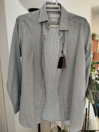 Camisa Massimo Dutti azul - Talla S