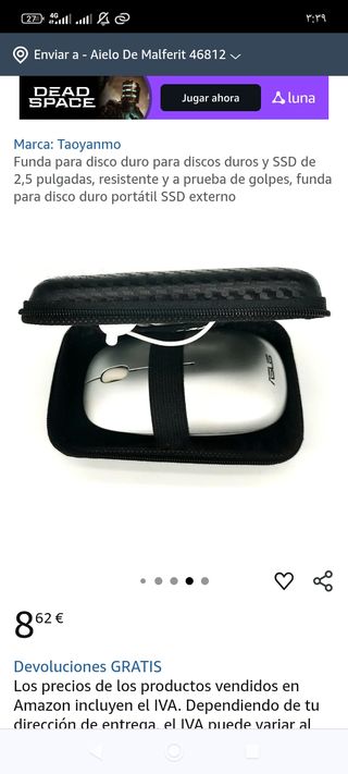 Funda disco duro 2.5" Taoyanmo