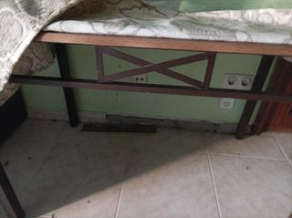 Mesa camilla cristal y metal