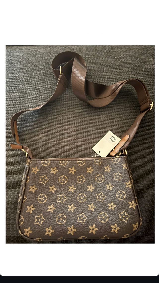 Bolso bandolera marrón