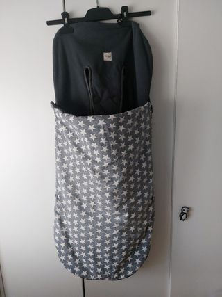 Saco silla paseo bebé - Estrellas grises
