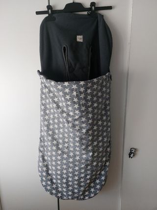 Saco silla paseo bebé - Estrellas grises