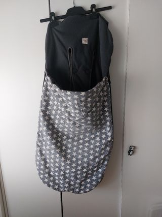 Saco silla paseo bebé - Estrellas grises