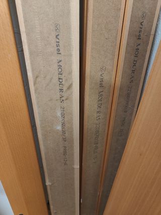 2 Puertas Madera Cristal - Molduras