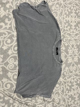 Crop top Bershka gris