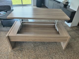 Mesa centro madera beige