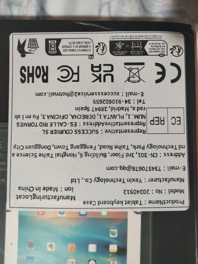 Cover per tastiera per tablet - Blu
9"- 10.1" pollici