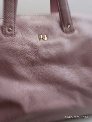 Bolso Purificación García rosa.
