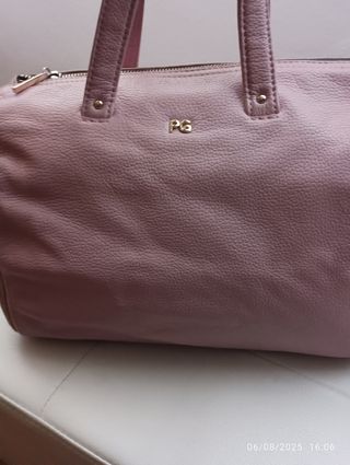 Bolso Purificación García rosa.