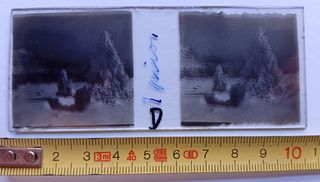 Fotografía estereoscópica. Nieve