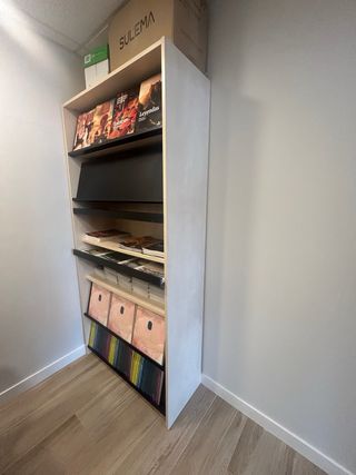 Estantería oficina - Madera - Beige/Negro