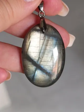 Ciondolo Labradorite Grigio Blu