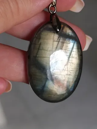 Ciondolo Labradorite Grigio Blu