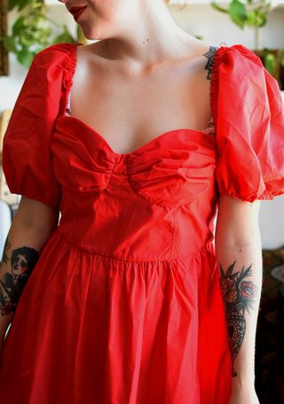 Vestido vintage rojo