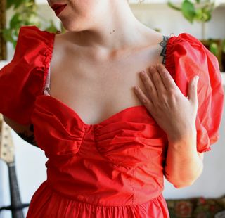 Vestido vintage rojo