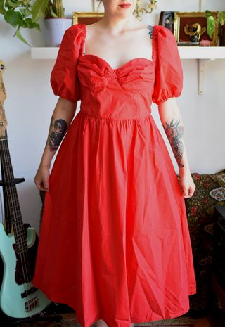 Vestido vintage rojo