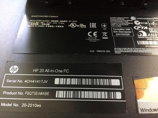 Ordenador HP All-in-One modelo 20-2010es