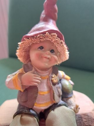 Piccolo gnomo decorativo vintage