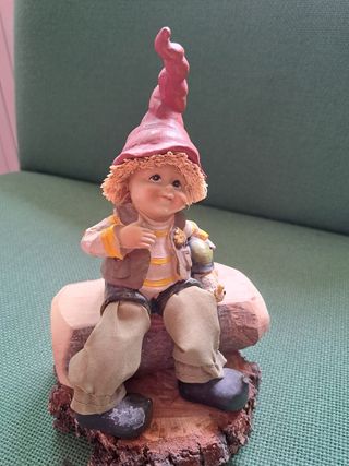 Piccolo gnomo decorativo vintage