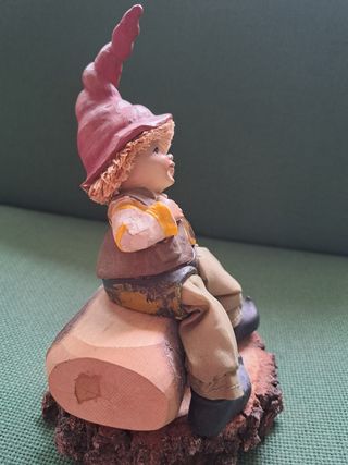 Piccolo gnomo decorativo vintage