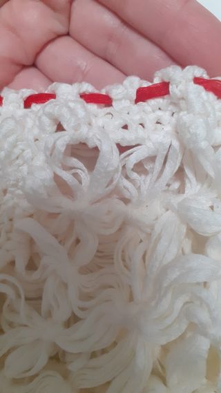 Coprispalle fatto a mano cotone bianco