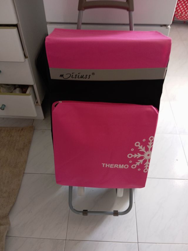 Carrito compra Moisiss rosa