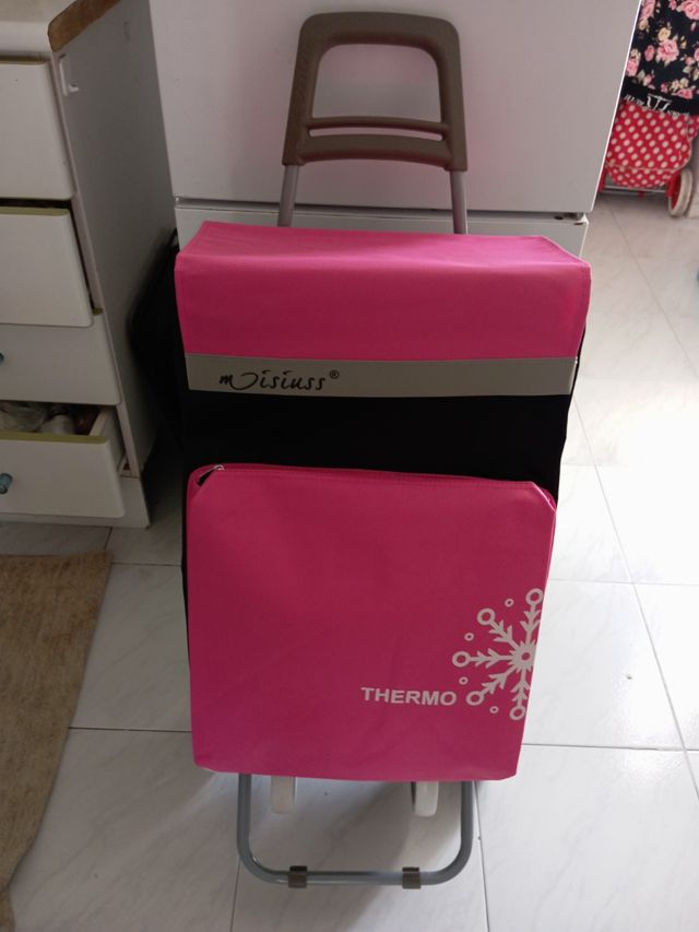 Carrito compra Moisiss rosa