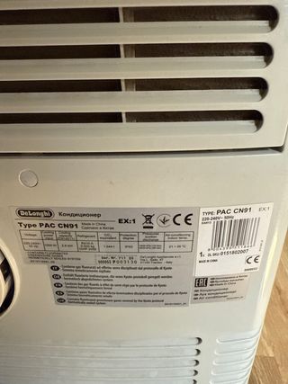 aire acondicionado  DeLonghi Pinguino 10500 BTU