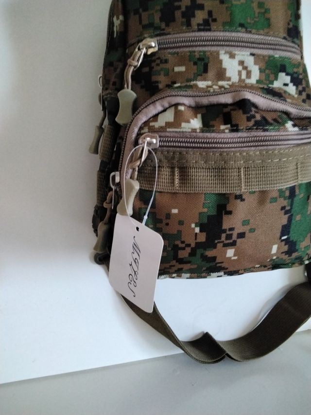 Bolso bandolera cruzado camuflaje