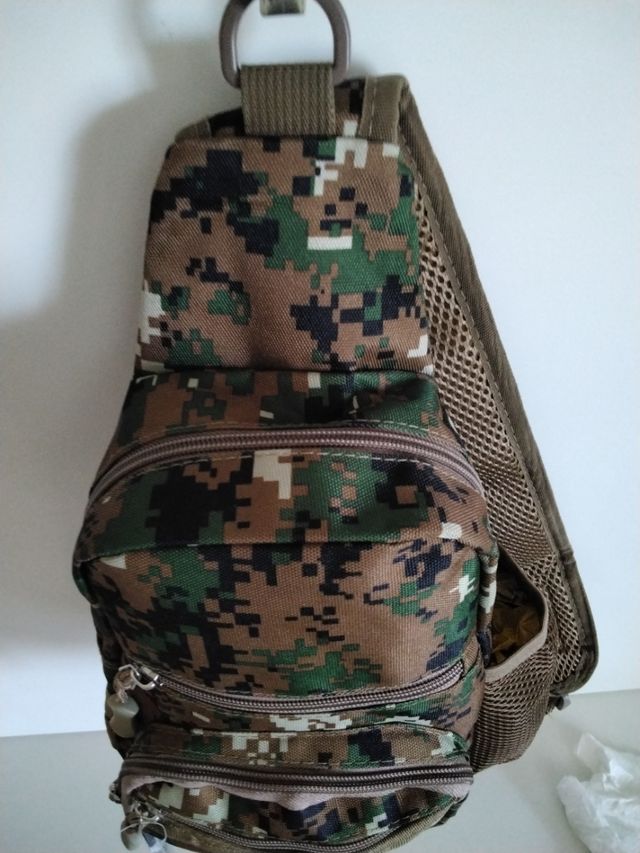 Bolso bandolera cruzado camuflaje