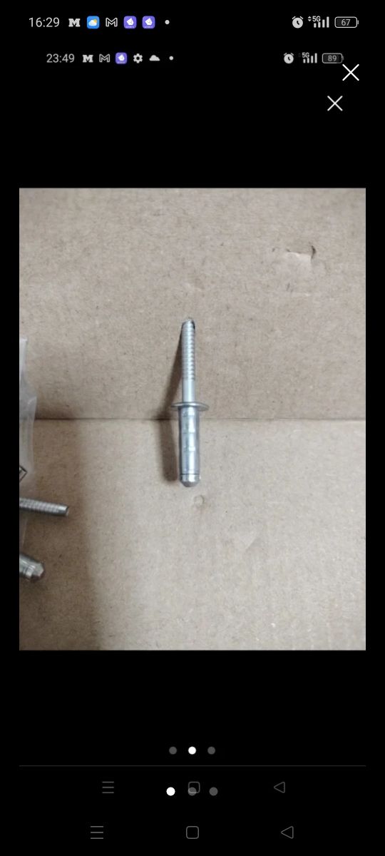 Remaches inox (100 unidades)