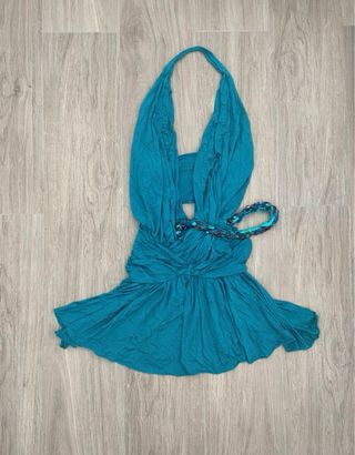 Vestito Halter Turchese