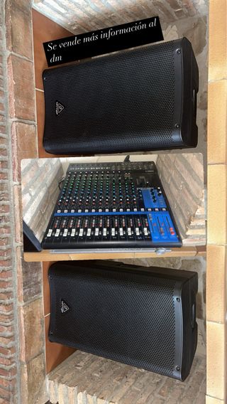 Mesa mezclas Yamaha + altavoces Behringer+pies alt