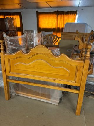 Cabecero madera maciza estilo rústico