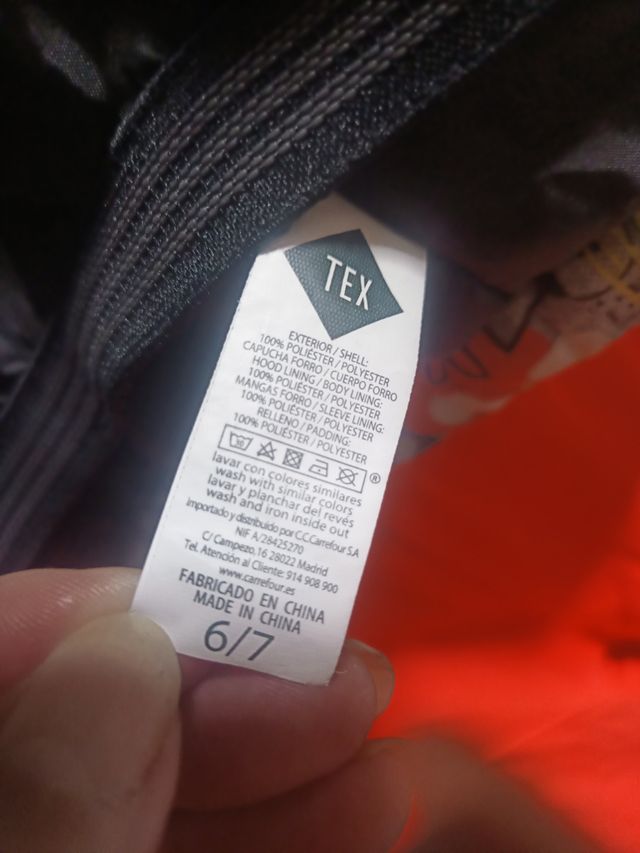 Traje Nieve Niño/a 6-7 años