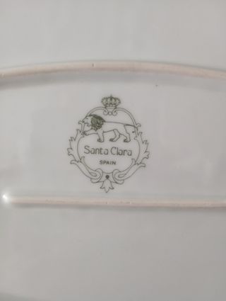 FUENTE/BANDEJA DE PORCELANA - SANTA CLARA, Spain