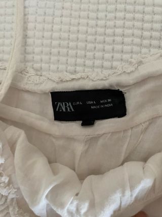 Vestido blanco Zara - corto