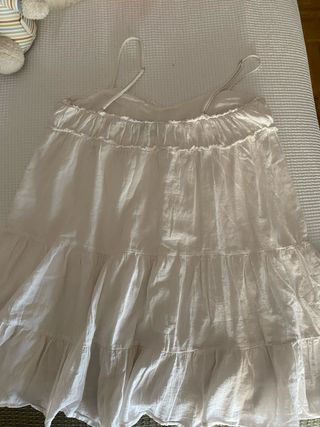 Vestido blanco Zara - corto